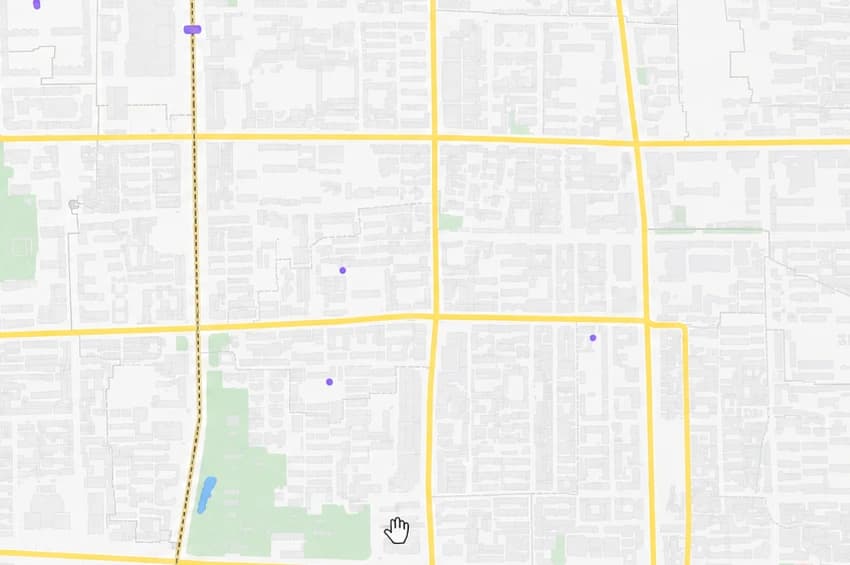 MapLibre 真实地图输出局部，已裁去浏览器栏与要素字段弹窗